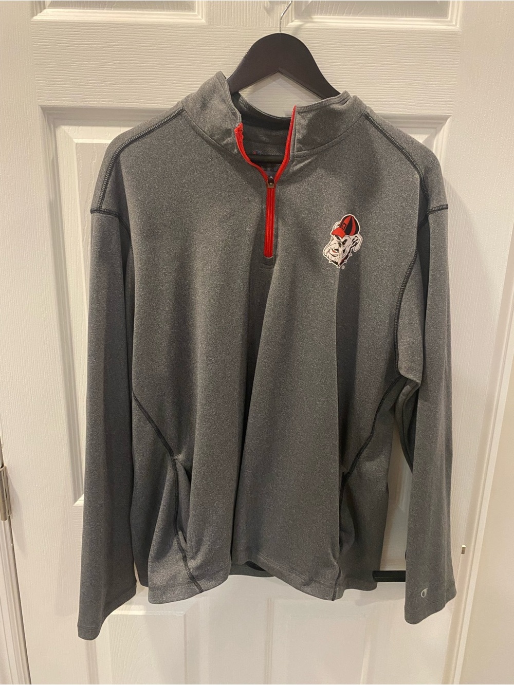 Champion Georgia Bulldogs Gray Quarter-Zip - Extra Large